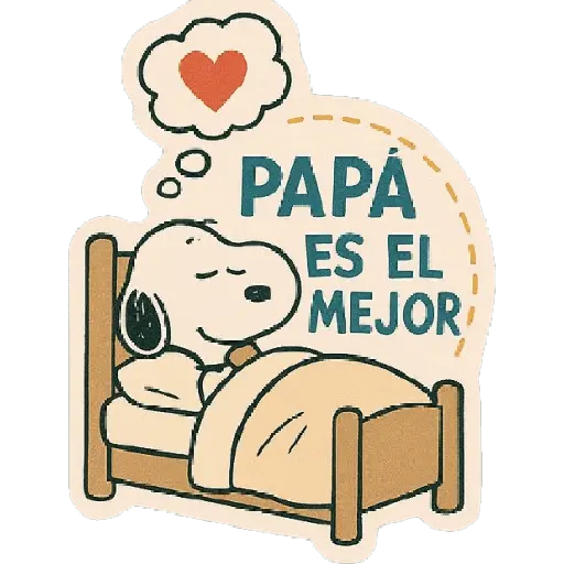 Snoopy Día del Padre ✨💗