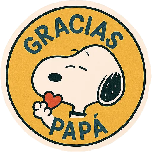 Snoopy Día del Padre ✨💗