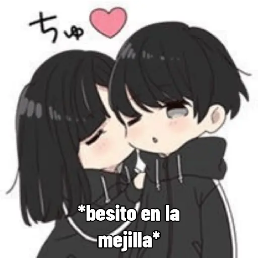 Besitos o abrazos 