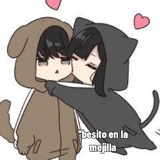 Besitos o abrazos 