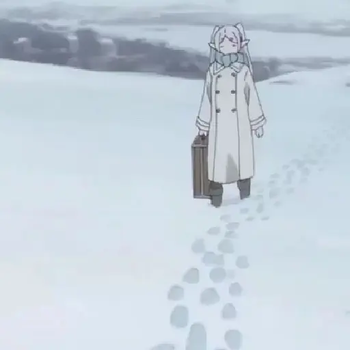 animes frio neve gelo