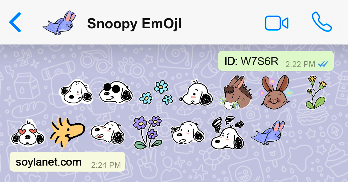Sticker 😏 Snoopy EmOjI 🍃🐶 | Stickers for WhatsApp