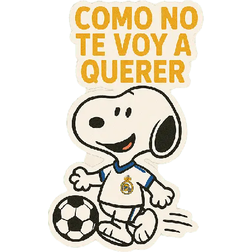 Snoopy Real Madrid ⚽✨