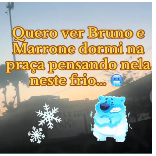 Karamba que Frio é esse 