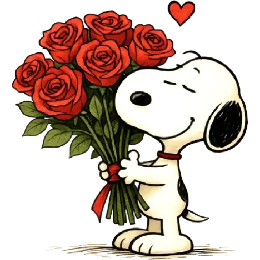 Snoopy Flowers 🌹🌹🌹