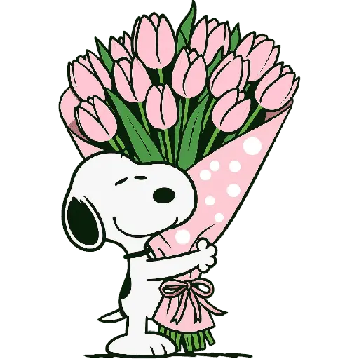 Snoopy Flowers 🌹🌹🌹
