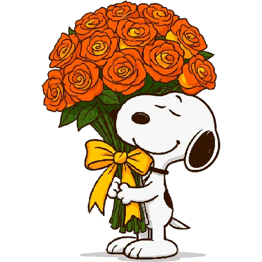 Snoopy Flowers 🌹🌹🌹