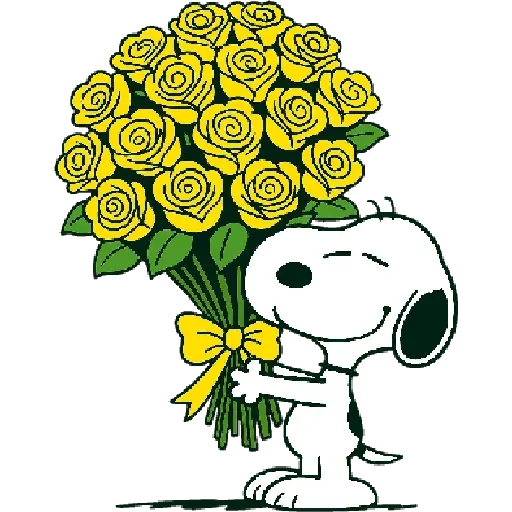 Snoopy Flowers 🌹🌹🌹