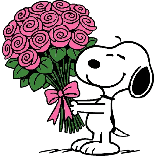 Snoopy Flowers 🌹🌹🌹