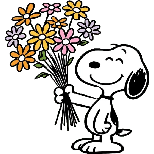 Snoopy Flowers 🌹🌹🌹