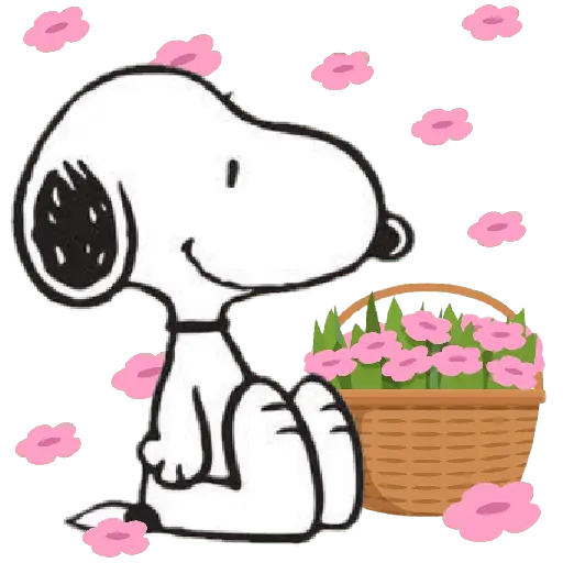 Snoopy Flowers 🌹🌹🌹