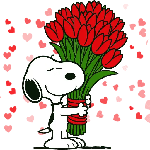 Snoopy Flowers 🌹🌹🌹