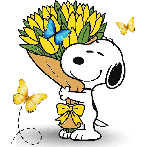 Snoopy Flowers 🌹🌹🌹