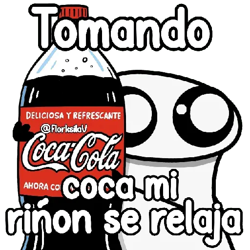 Tomando coca 😎🖤✨