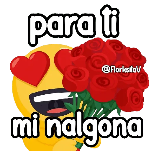 Emoji FlorksitaV 😍🌹🌻👑