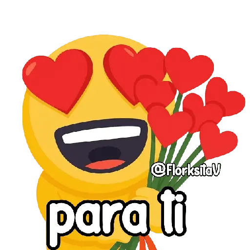Emoji FlorksitaV 😍🌹🌻👑