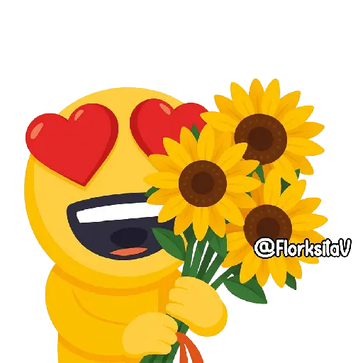 Emoji FlorksitaV 😍🌹🌻👑