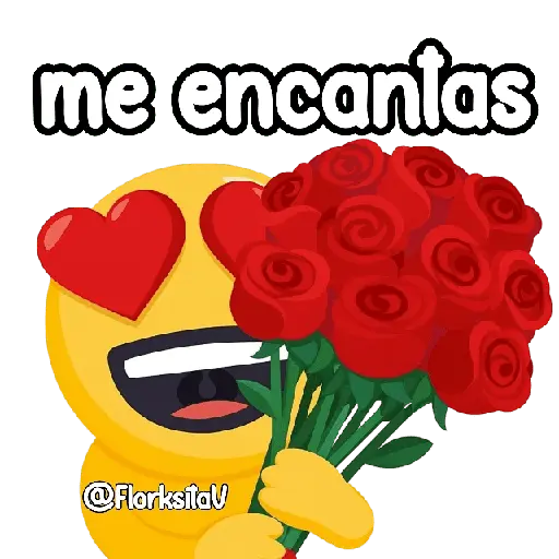 Emoji FlorksitaV 😍🌹🌻👑