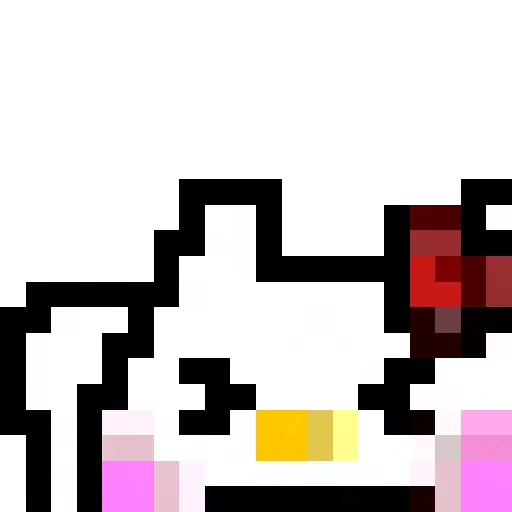 Emojis pixel hello kitty 🥰♥️