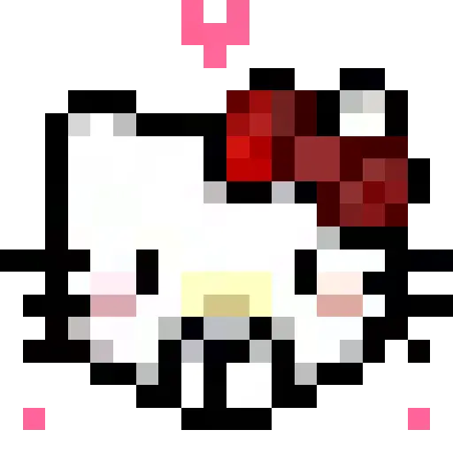 Emojis pixel hello kitty 🥰♥️