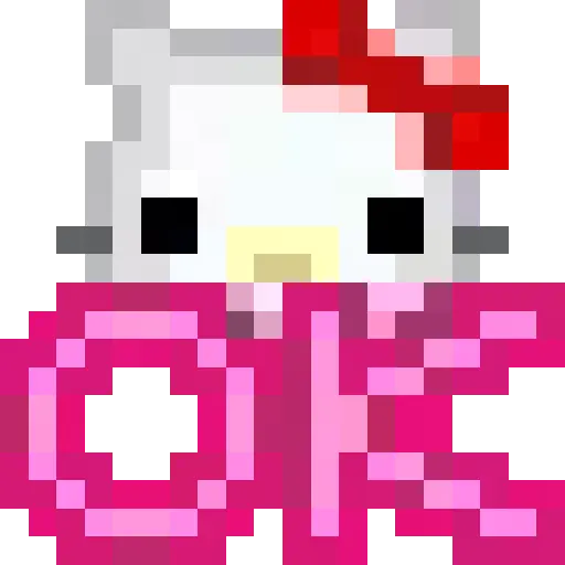 Emojis pixel hello kitty 🥰♥️