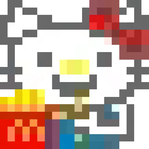 Emojis pixel hello kitty 🥰♥️