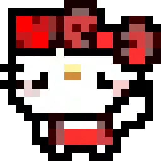 Emojis pixel hello kitty 🥰♥️ preview