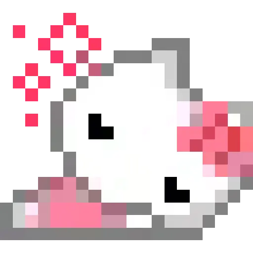 Emojis pixel hello kitty 🥰♥️