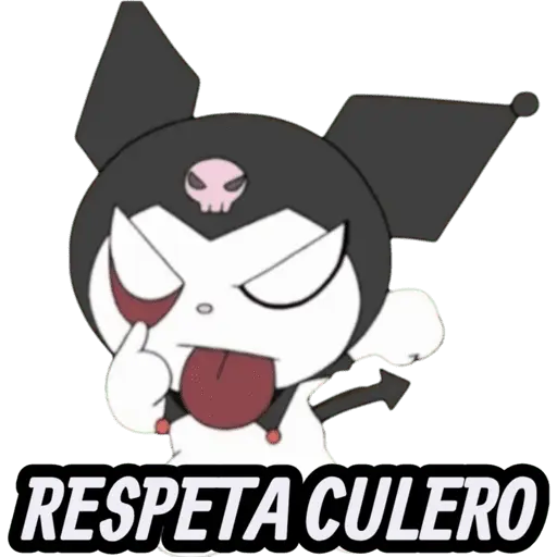 STICKERS DE BEBÉ KUROMI🖤