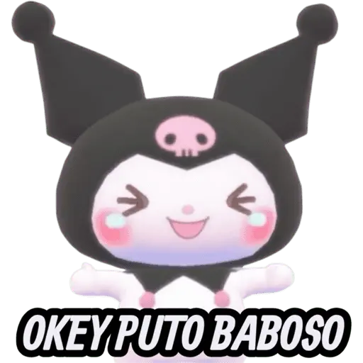 STICKERS DE BEBÉ KUROMI🖤