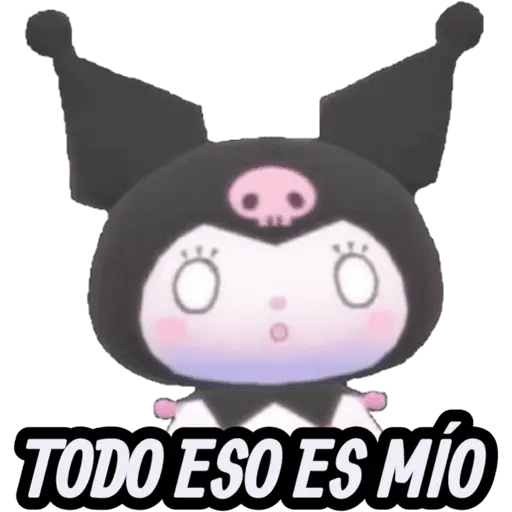 STICKERS DE BEBÉ KUROMI🖤