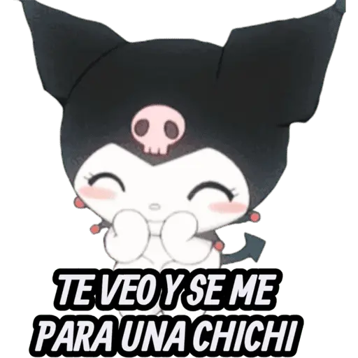 STICKERS DE BEBÉ KUROMI🖤