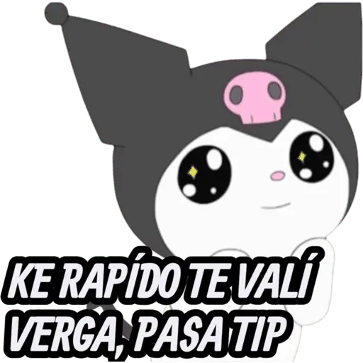 STICKERS DE BEBÉ KUROMI🖤