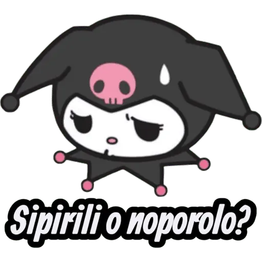 STICKERS DE BEBÉ KUROMI🖤