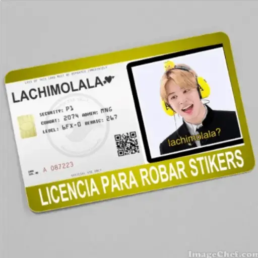 licencias para robar stickers