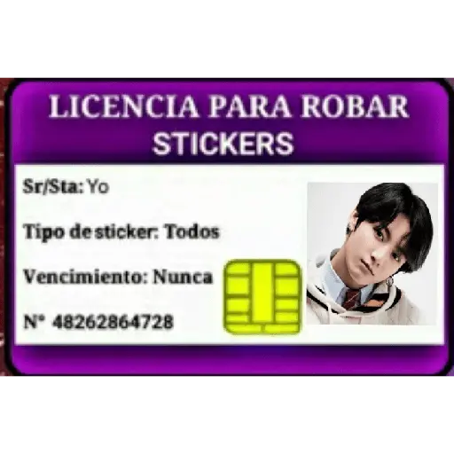 licencias para robar stickers