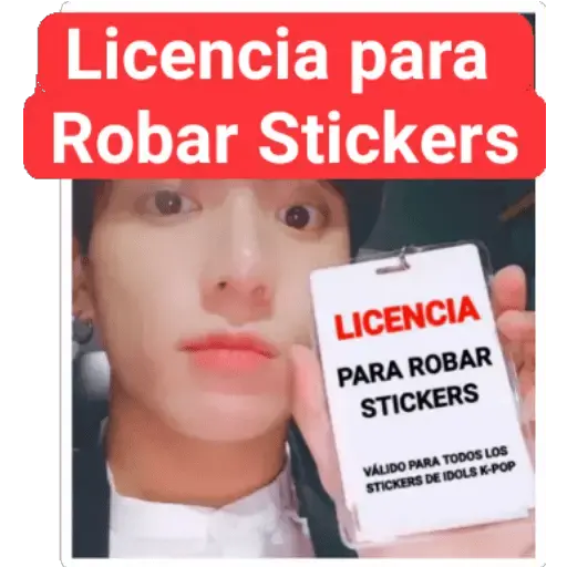 licencias para robar stickers