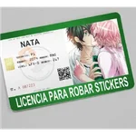 licencia de robar estiker