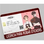 licencia de robar estiker