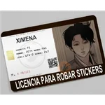 licencia de robar estiker