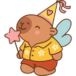 Capibara kawaii de verano 🏖