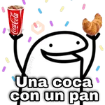 Una coca con pan 🥐🥤Flork😋