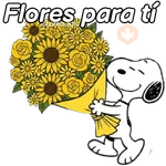 🌻Snoopy flores amarillas 🌼🌻