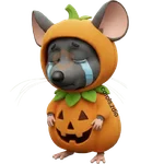 Ratita triste de Halloween 🐀🎃 