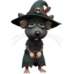 Ratita triste de Halloween 🐀🎃 