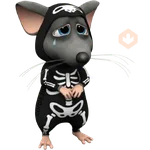 Ratita triste de Halloween 🐀🎃 