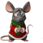 🎄Ratita triste tímida Navidad🎄