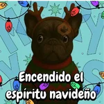 Navidad Bulldog templates🐾🎄✨