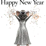 🎉🥂 Ratita Feliz Año Nuevo 🥂🎉