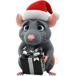 🎄🎁Rata triste tímida Navidad 🎁